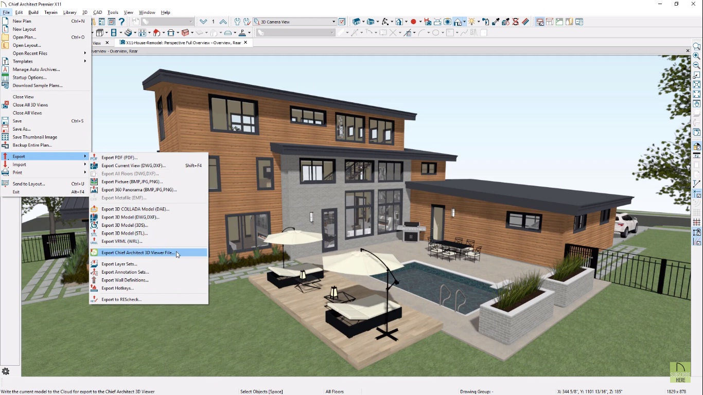 Contoh Hasil Desain Rumah Menggunakan Aplikasi Chief Architect